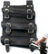 ZerAPh Gaine porte-épée médiévale en cuir - Ceinture réglable - Grenouille - Accessoire de cosplay (noir, PU, 100 cm)