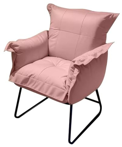 KITCISSL Fauteuil Relax Chaise Gaming pour Bureau À Domicile, Chaise Ergonomique Fauteuil Inclinable Chambre À Coucher Siege Gamer Chaises Longues Chaise De Bureau sans roulettes (Color : Roze)