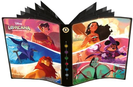 Disney Lorcana Trading Card Game - Set 5-8 -Sammelmappe Micky, Vaiana, Cruella De Vil