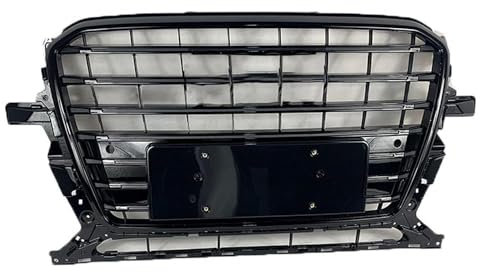 HZLGL Auto Front Kühlergrille für Audi Q5 SQ5 2013-2017,Kühlergrill Wabengrill Dauerhaft stoßstange Kühlergrill Grill Mittelnetz Ersatz Tuning Verschleißteile Anbauteile,B