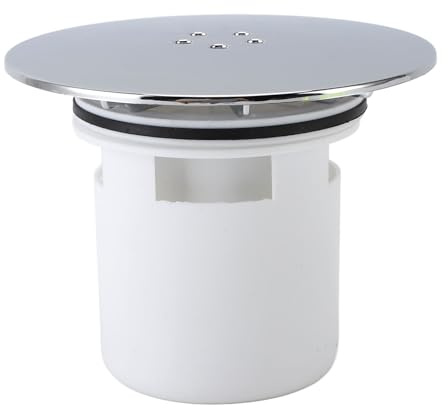 Shower Drain, Bathroom Floor Drain Multipurpose Modern Stylish Odor Proof Shower Drain with Hair Catcher, Hair Strainer Cover Stopper Toilet Drain for Bathroom