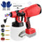 Sistema de pulverización de pintura a batería para batería Milwaukee de 18 V, capacidad de extracción de 800 ml/min, depósito de 1000 ml con 4 boquillas (1/1,5/2,5/3,0 mm), motor sin escobillas,