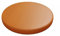 PU Leder Esszimmerstuhl Sitzpolster Wasserdichtes Rundes Stuhlkissen, Memory Foam Rundes Sitzkissen, 30cm/35cm/40cm Leder Wasserdichtes Rundes Stuhlpolster(Color:Orange Yellow,Size:35*35cm)