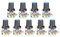 9-teiliges Potentiometer-Metall-Linear-Rotationsset B1k 2k 5k 10k 20k 50k 100k 500k 1m WH148 Professionelles Zubehör