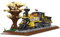 Technik City Zug Bausteine Bausatz, 950 PCS Retro Genua Dampf Lokomotive Klemmbausteine, Dampf Güterzug Spielzeug, Stadt Güterzug Modell mit Gleis Set für Erwachsene