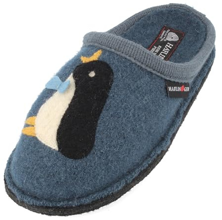 HAFLINGER Tiermotiv Walkstoff Pantoffel Hausschuh Unisex