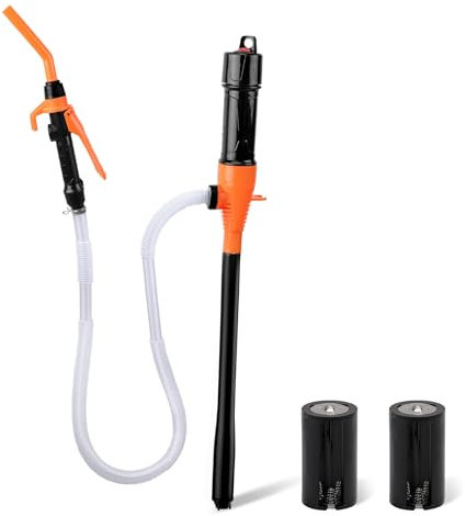 WODHMIEY Pompa di aspirazione dell'olio elettrica, portatile, 9 l/min, controllo dell'ugello regolabile, per liquidi non corrosivi, cambio olio auto, aspirazione del carburante, adatto per cellule D