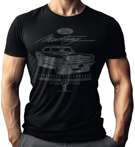 Herren T-Shirt für US-Car Ford Mustang Fahrer und Fans - Original Ford Lizenz