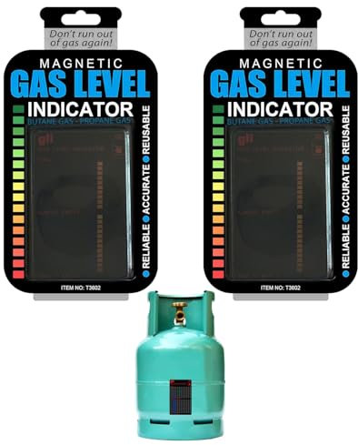 Magnetic Gas Bottle Level Indicator,2 Pcs Gas Level Indicator for Gas Bottles,Gas Cylinder Tool for Propane Gas Bottle Level Indicator,Portable Gas Bottle Level Sensor for Travel Camping Motorhome