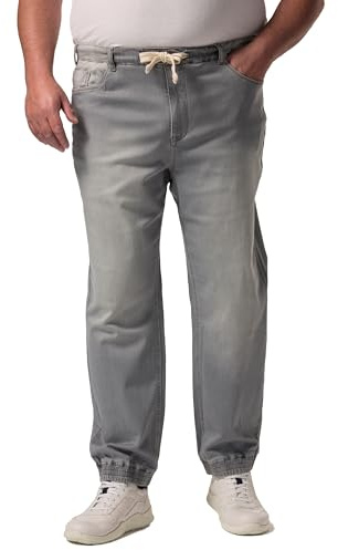 Men Plus Herren große Größen Übergrößen Menswear L-8XL Superstretch-Schlupfjeans, Straight Fit Grey Denim 8XL 837313905-8XL