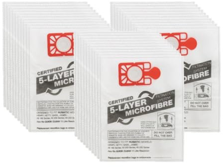 KGA Supplies Lot de 30 sacs d'aspirateur en microfibre compatibles avec Numatic Henry, Hetty & James, haute filtration et très résistants