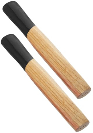 HOMOBABE Sledge Hammer Handle and Easy Installation with Comfortable Grip 2pcs Wooden Replacement Hammer Accessory Sturdy Wood Handle and Wood Mallet Use