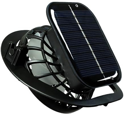 Holdes Solar Hat Fan, Electric Fan for Travel, Compact Electric Cooling Device for Hiking Camping Hot Weather Accessory