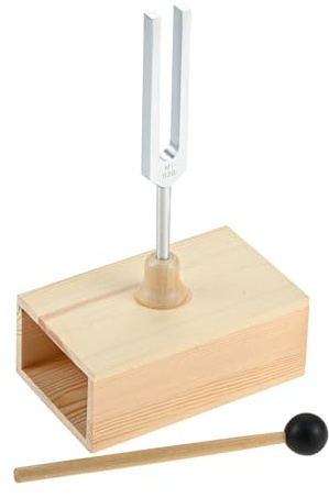 DRELD 528 Hz Tuning Fork with Resonance Box for Sound Healing, Balancing