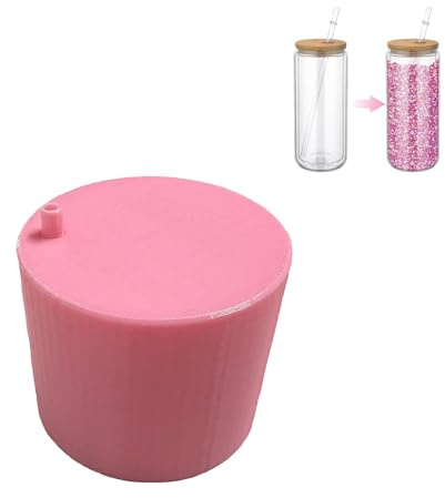 SPANSEE Glitter Funnel for Snow Globe Tumblers, Funnel for Adding Glitter to Snowglobe Cups, DIY Glitter Cup Making Tools (Cups not Included)