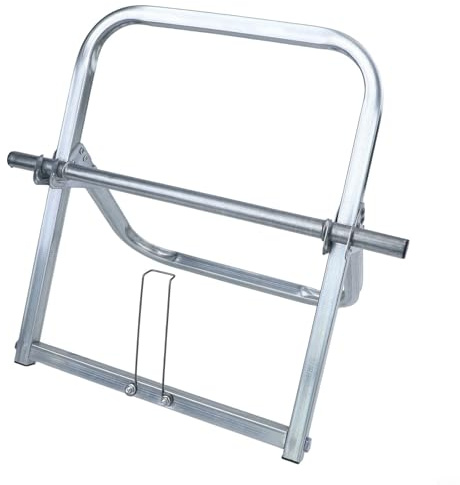 Single Axle Wire Spool Rack Holder 41 x 33cm Metal Cable Reel Dispenser For Organised Storage of Cables Ropes and Paracords