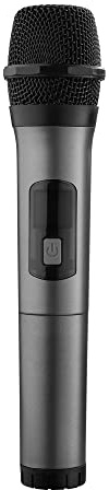 Wireless Microphones, Handheld, 200 'Range, 1 Each, Black, Sold as 1 Each