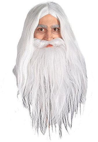 Rubies Lord Of The Rings Gandalf Bart- und Kostümperücken-Set, Weiß, Einheitsgröße