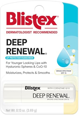 Blistex SPF 15 Deep Renewal Lip Protectant,for Younger lokking Lips, 0.13 Ounce