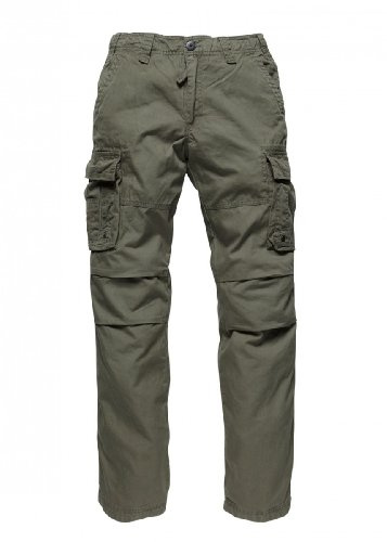 Vintage Industries Reef Pants Männer Cargohose Oliv M 100% Baumwolle Basics, Streetwear