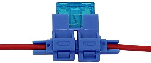 Lumonic 5x KFZ Sicherungshalter 0,5-0,8mm² Kabel-Querschnitt I 15A KFZ SIcherungshalter Flachsicherung I Auto Sicherungshalter, Flachsicherungshalter