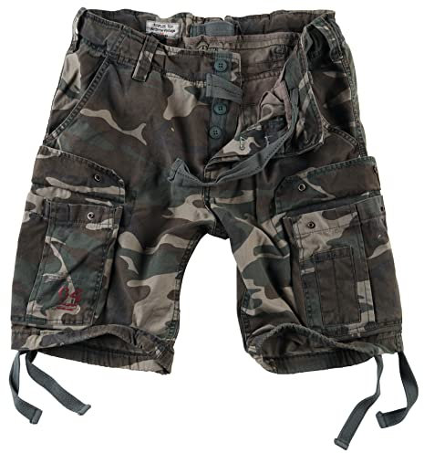 Surplus Raw Vintage Airborne Vintage Herren Cargo Shorts, Woodland, 4XL