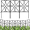 AMAGABELI GARDEN & HOME 10 Panels 24in(H)×10ft(L) Decorative Garden Fences and Borders for Dogs Rustproof Metal No Dig Fence Panels Garden Edging Border for Animal Barrier Flower Beds Yard Patio