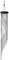 ABREOME Windspiel Chimes , Klangspiele Windspiele Deko mit Klang Aluminium groß Gesamtlänge 91cm für draußen Balkon Garten, Silber