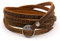Vintageparts DIY 1 langes Lederarmband in braun
