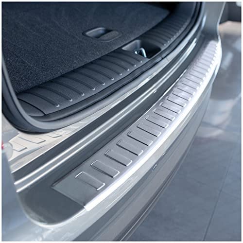 tuning-art BL959 Ladekantenschutz mit Abkantung passend für Hyundai Tucson 2 2018-2020, Farbe:Silber