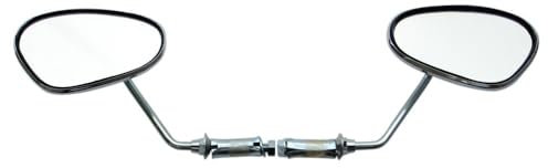 Lenkerendenspiegel Spiegel SET links + rechts chrom BUMM 913/2P kompatibel mit Hercules Puch Kreidler Zündapp