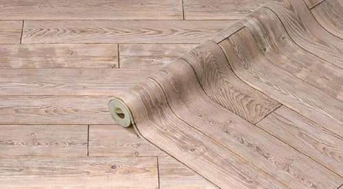d-c-fix Wandbelag Ceramics - Wandtapete Fliesentapete Fliesenspiegel Tapete Design Renovierung Upcycling Wand Küche Bad Schlafzimmer Wohnzimmer Waschküche - Holz Shabby Wood 67,5 cm x 4 m