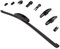 280mm Rear Heckwischer Heckwischerblatt Heckscheibenwischer Heck Heckscheibe Scheibenwischer für Heckscheibe mit Modulares ADAPTER-System FB-1010 - INION