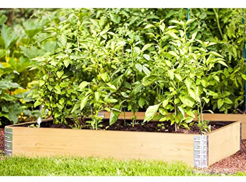Buri Hochbeet-Rahmen 120x80cm Palettenrahmen Frühbeet Pflanzbeet Gartenbeet stapelbar