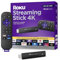 Roku Streaming Stick 4K | Appareil de Streaming Portable 4K/HDR/Dolby Vision, Télécommande Vocale Gratuite, TV en Direct