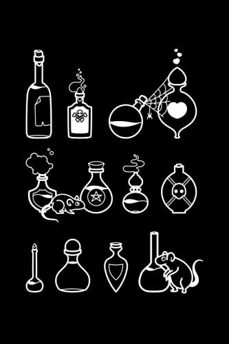 Notebook: Witchy Potions | Creepy Cute Gothic School Supplies | Witch Wicca Wiccan | Spooky Halloween Journal | Pastel Goth Aesthetic | A5 6x9 | 120 Lined Pages