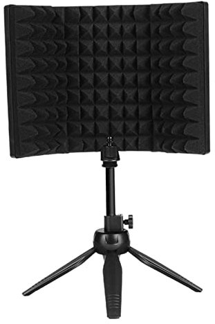 F Fityle Bouclier d'isolation pour Microphone d'enregistrement, absorbante Haute densité pour Voix, Housse insonorisée Pliable pour Blue - Résister
