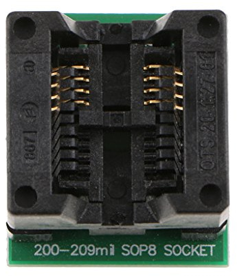 Leeadwaey 208 MIL SOIC8 SOP8 auf DIP8 Programmer-Adapter IC Teststeckdose Konverter Modul, Grün / Schwarz, Adapter, Elektronikbauteil, Durchsteckmontage, Arbeitskontakt, Kupfer