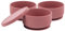 Tiny Dining Baby Bowl with Suction Cup and Lid - Dusty Rose - Pack of 3 - Non-Slip Silicone Toddler Weaning Bowl Feeding Set for Baby, Toddler, Kids