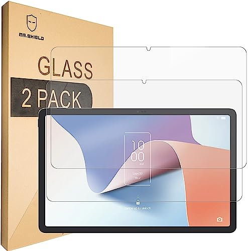 Mr.Shield Protector de Pantalla para TCL NXTPAPER 11 Tablet 11 Cristal Vidrio Templado [2 Piezas] [9H Dureza] Anti-Arañazos