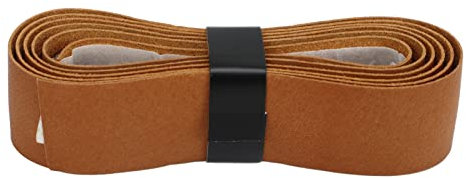 ANKROYU Leder Griffband für Tennisschläger, selbsthaftendes Griffband für Badminton- und Tennisschläger, rutschfestes Ersatzgriffband für komfortablen Halt(Kastanie)