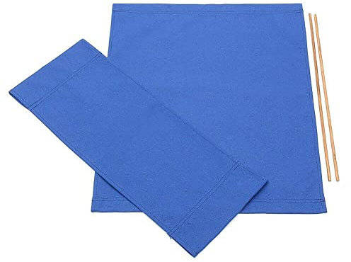 Emiif Waschbare Stuhl-Sitzbezüge, Set für Regiestuhl, Ersatzbezug, , Strandkorb, zusammenklappbar, Blau