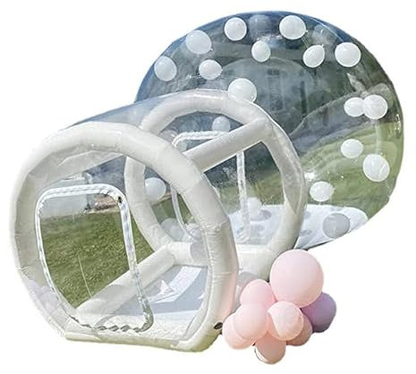 SilteD Carpa Inflable de Burbujas para Exteriores Casa Inflable Carpa Domo Inflable Cuerpo Completo Transparente Observando el Cielo Estrellado con Canal Adecuado para Acampar, Caminar,1~2 Personas