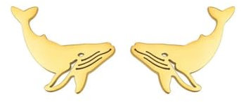 Kleiner Wal Ohrstecker Edelstahl Frauen Mädchen Ohrring Mode Ozean Meerestiere Schmuck Geburtstagsgeschenk