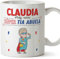 MUGFFINS Tazas Personalizadas para TÍA ABUELA - En Español - ¡Eres Súper! - 11 oz / 330 ml - Regalo personalizable original y divertido