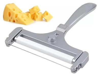 Cheese Slicers, Adjustable Handheld Cheese Slicer, Cheese Cutter with Wire, Butter Slicer Cutter Manual Cheese Grater for Cheddar Gruyere Raclette Mozzarella Cheese Block