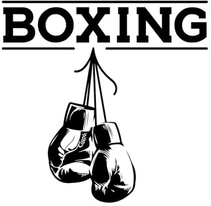 SUPERDANT Box Wandsticker Boxhandschuhe Wandaufkleber Fitnessstudio Vinyl Wandsticker Wanddekoration Schwarze Tapete Wandtattoo Für Schlafzimmer Wohnzimmer Heimdekoration Boxgeschenke
