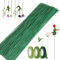 3 Rollen Floristenband, 100Pcs 30cm Blumendraht Floristik Kreppband Floristikdraht Grün Steckdraht, Floristenkrepp Krepppapier für Blumen, Maibaum, Basteln, DIY Dekoration, 27m/Rolle