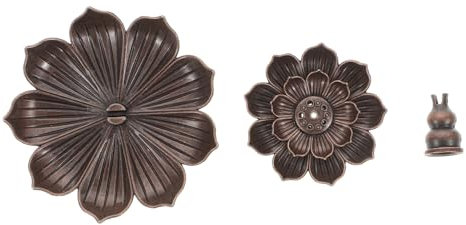 RORPOIR 1stk Räuchergefäß Schreibtischauflage Weihrauchbrennerschale Metalldekor Messingtablett Weihrauchhalter Aus Messing Antiker Weihrauchbrenner Lotus Räucherstäbchen