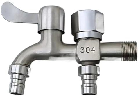 Gardena Wasserhahn EIN-in-Zwei-Out Mop Pool Wasserhahn Dual-Wasser Dual-Wasserhahn Expansion Wasserhahn for Waschmaschine Outdoor Garten(-B)